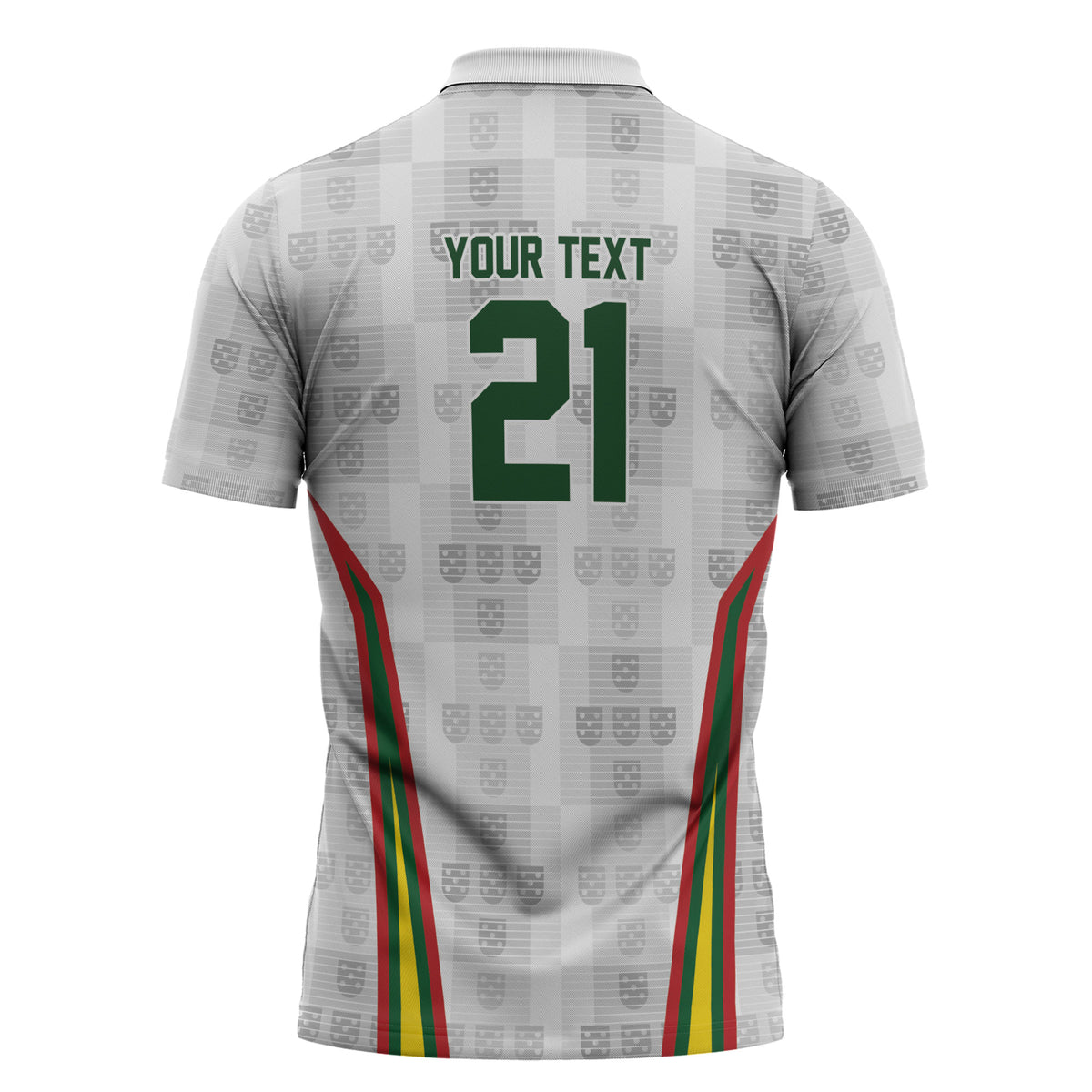 2026 Rugby Nations Series Custom Portugal Zipper Polo Shirt Atlantic XV Pride