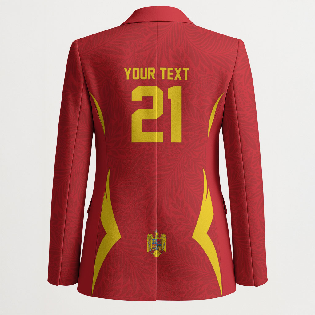 2026 Rugby Nations Series Custom Romania Blazer Stejarii Oaks Carpathian Pattern