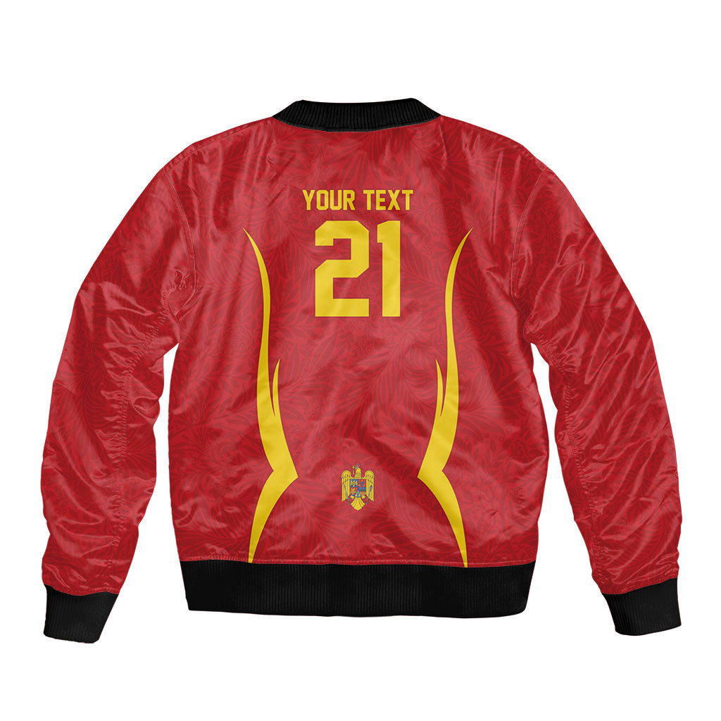 2026 Rugby Nations Series Custom Romania Bomber Jacket Stejarii Oaks Carpathian Pattern