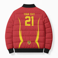 2026 Rugby Nations Series Custom Romania Bomber Puffer Jacket Stejarii Oaks Carpathian Pattern