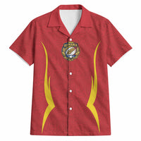 2026 Rugby Nations Series Custom Romania Hawaiian Shirt Stejarii Oaks Carpathian Pattern