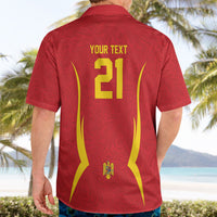 2026 Rugby Nations Series Custom Romania Hawaiian Shirt Stejarii Oaks Carpathian Pattern