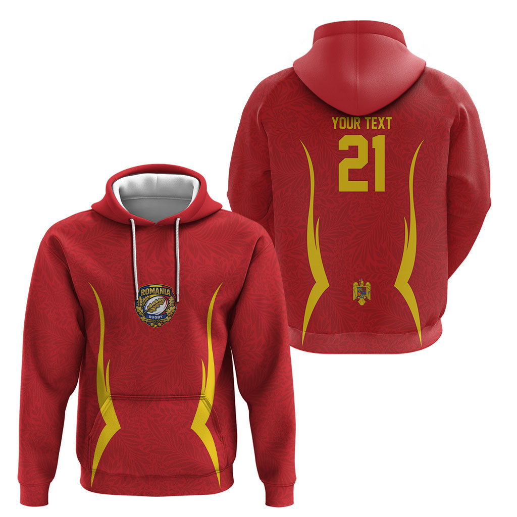 2026 Rugby Nations Series Custom Romania Hoodie Stejarii Oaks Carpathian Pattern
