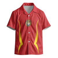 2026 Rugby Nations Series Custom Romania Kid Hawaiian Shirt Stejarii Oaks Carpathian Pattern