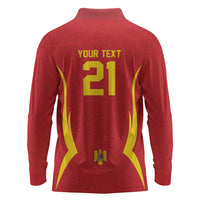 2026 Rugby Nations Series Custom Romania Long Sleeve Polo Shirt Stejarii Oaks Carpathian Pattern