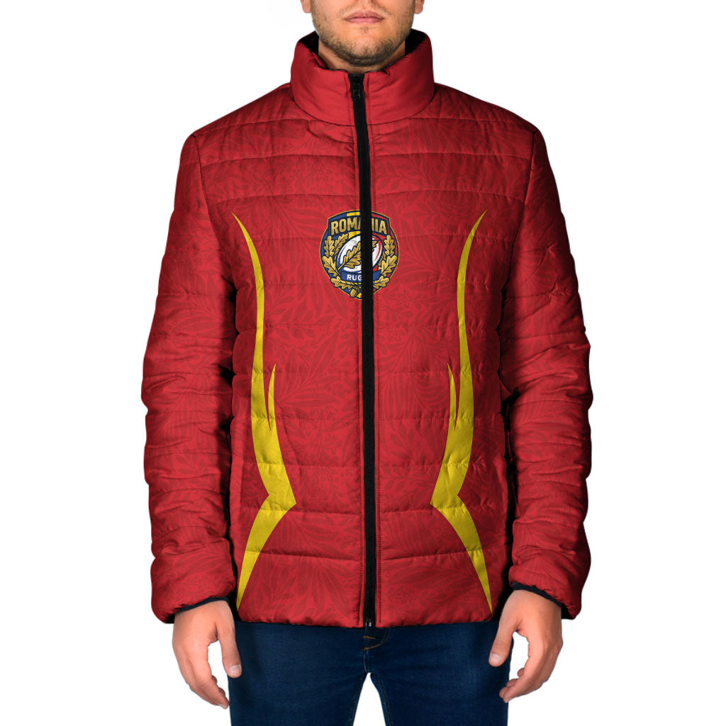 2026 Rugby Nations Series Custom Romania Padded Jacket Stejarii Oaks Carpathian Pattern