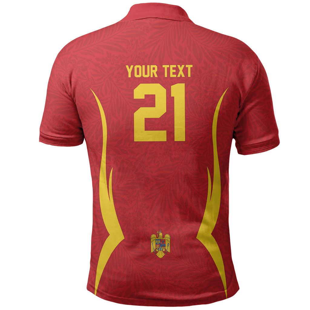 2026 Rugby Nations Series Custom Romania Polo Shirt Stejarii Oaks Carpathian Pattern