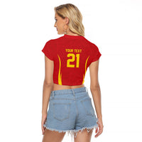 2026 Rugby Nations Series Custom Romania Raglan Cropped T Shirt Stejarii Oaks Carpathian Pattern