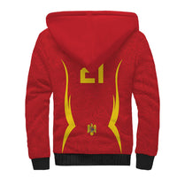 2026 Rugby Nations Series Custom Romania Sherpa Hoodie Stejarii Oaks Carpathian Pattern