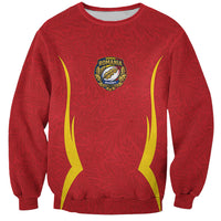 2026 Rugby Nations Series Custom Romania Sweatshirt Stejarii Oaks Carpathian Pattern