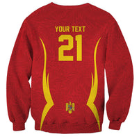 2026 Rugby Nations Series Custom Romania Sweatshirt Stejarii Oaks Carpathian Pattern