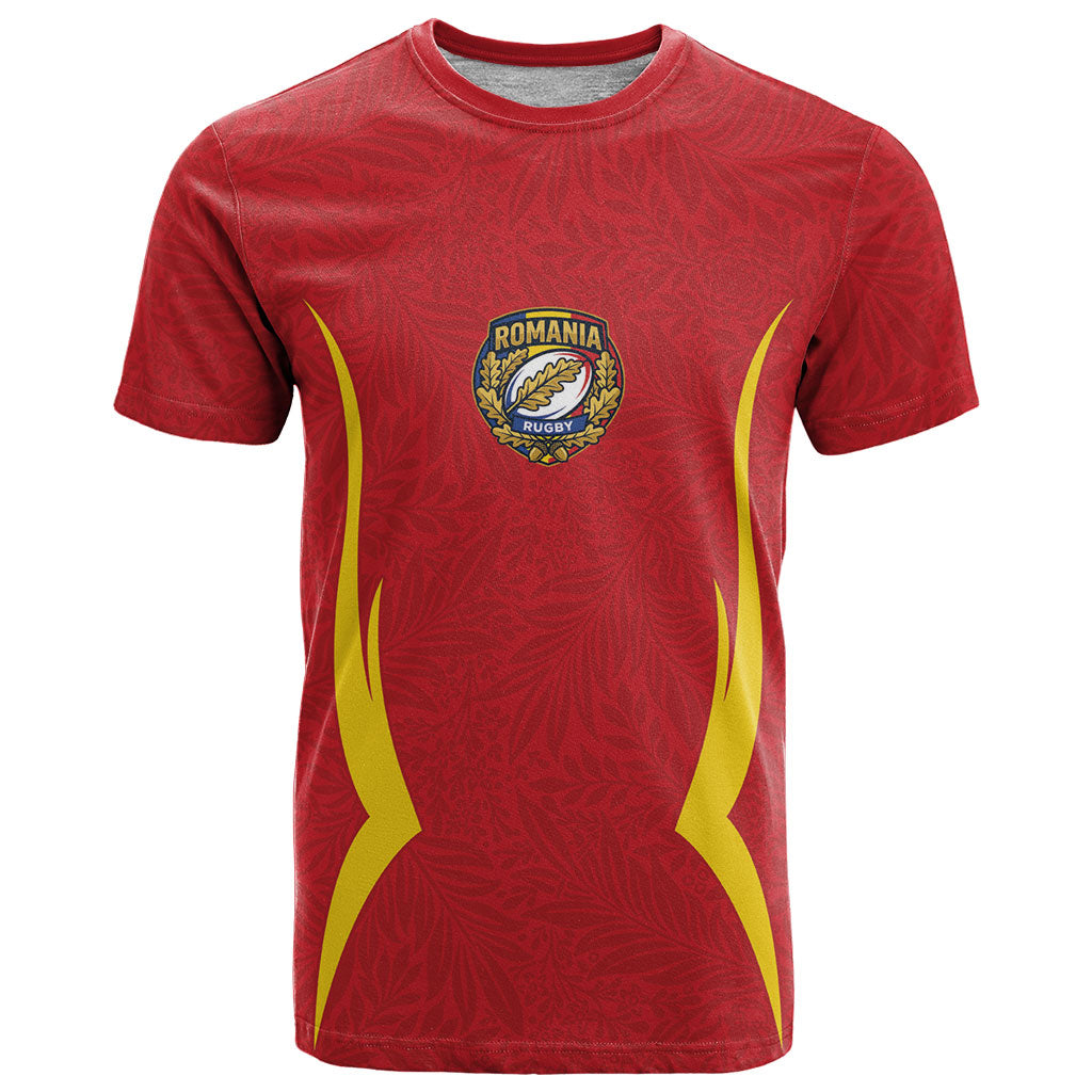 2026 Rugby Nations Series Custom Romania T Shirt Stejarii Oaks Carpathian Pattern