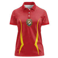 2026 Rugby Nations Series Custom Romania Women Polo Shirt Stejarii Oaks Carpathian Pattern