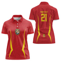 2026 Rugby Nations Series Custom Romania Women Polo Shirt Stejarii Oaks Carpathian Pattern
