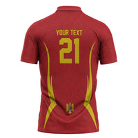 2026 Rugby Nations Series Custom Romania Zipper Polo Shirt Stejarii Oaks Carpathian Pattern