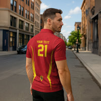 2026 Rugby Nations Series Custom Romania Zipper Polo Shirt Stejarii Oaks Carpathian Pattern