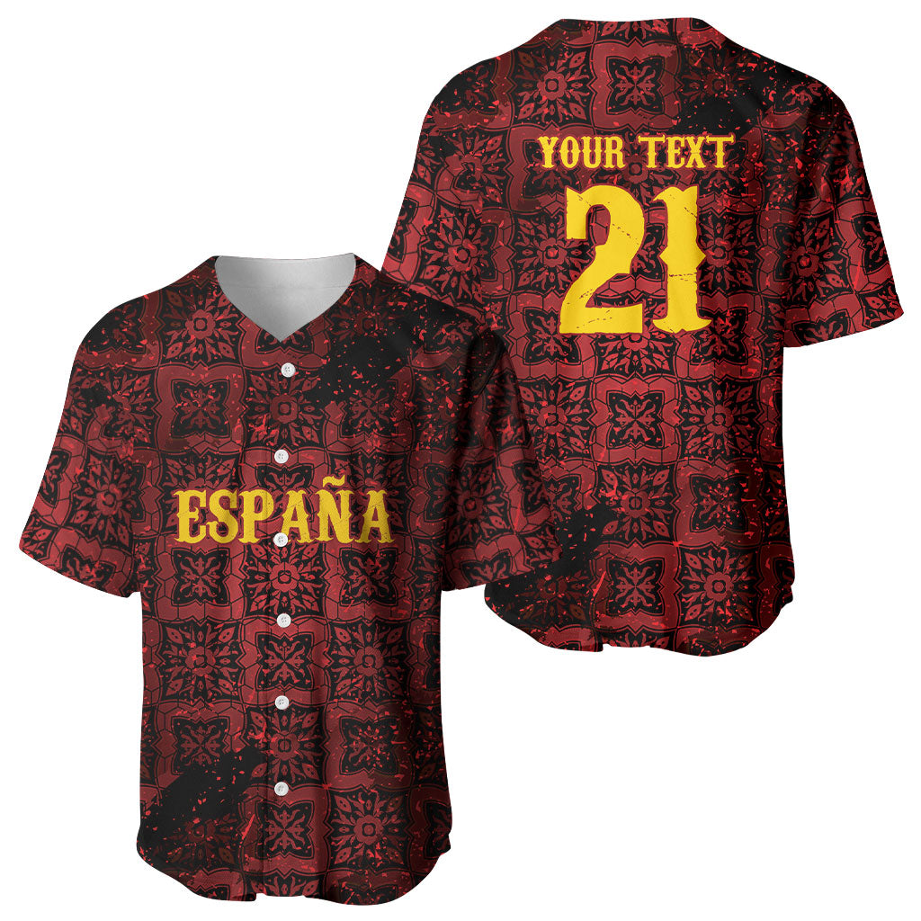 2026 Rugby Nations Series Custom Spain Baseball Jersey Los Leones Iberian XV Heritage