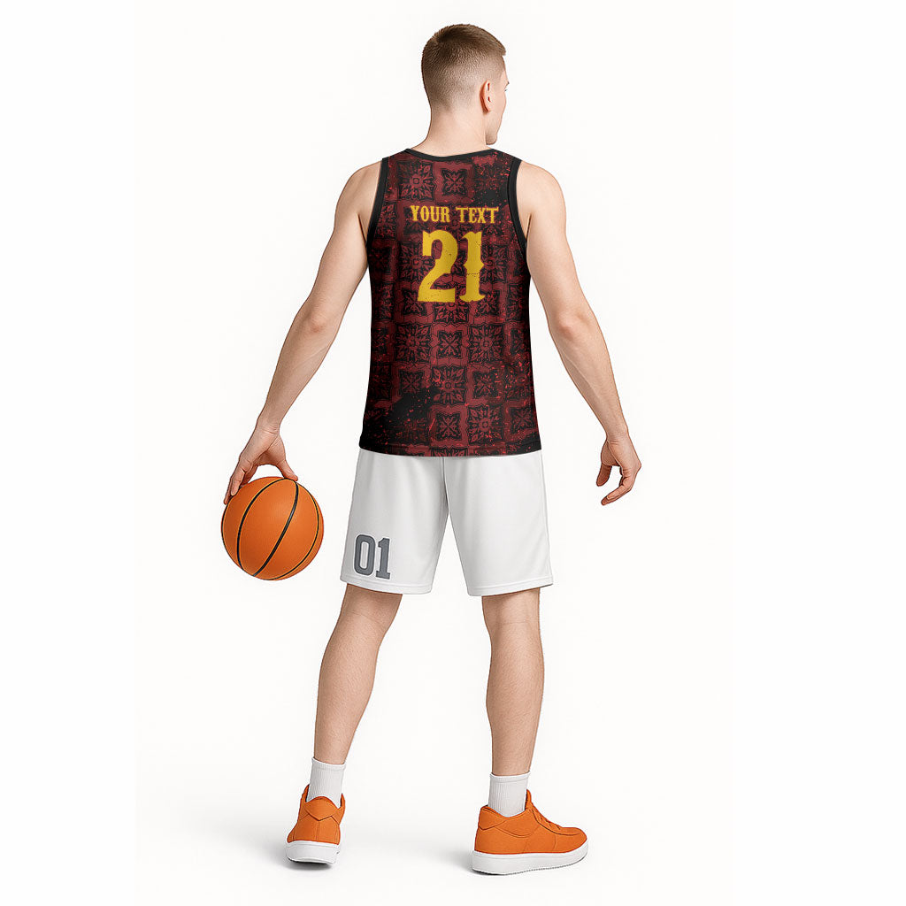2026 Rugby Nations Series Custom Spain Basketball Jersey Los Leones Iberian XV Heritage