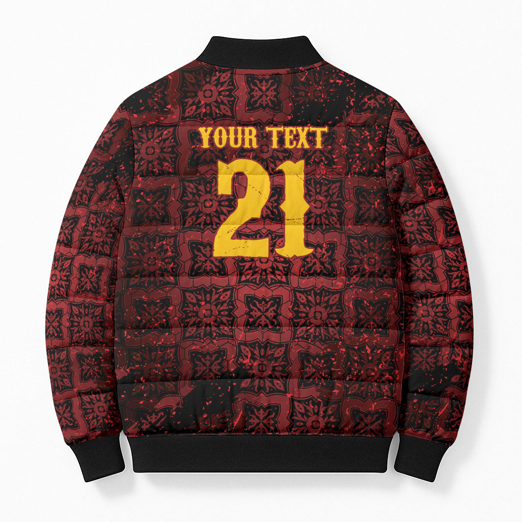 2026 Rugby Nations Series Custom Spain Bomber Puffer Jacket Los Leones Iberian XV Heritage