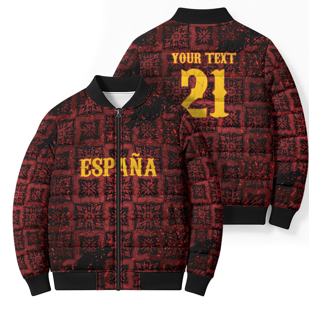 2026 Rugby Nations Series Custom Spain Bomber Puffer Jacket Los Leones Iberian XV Heritage