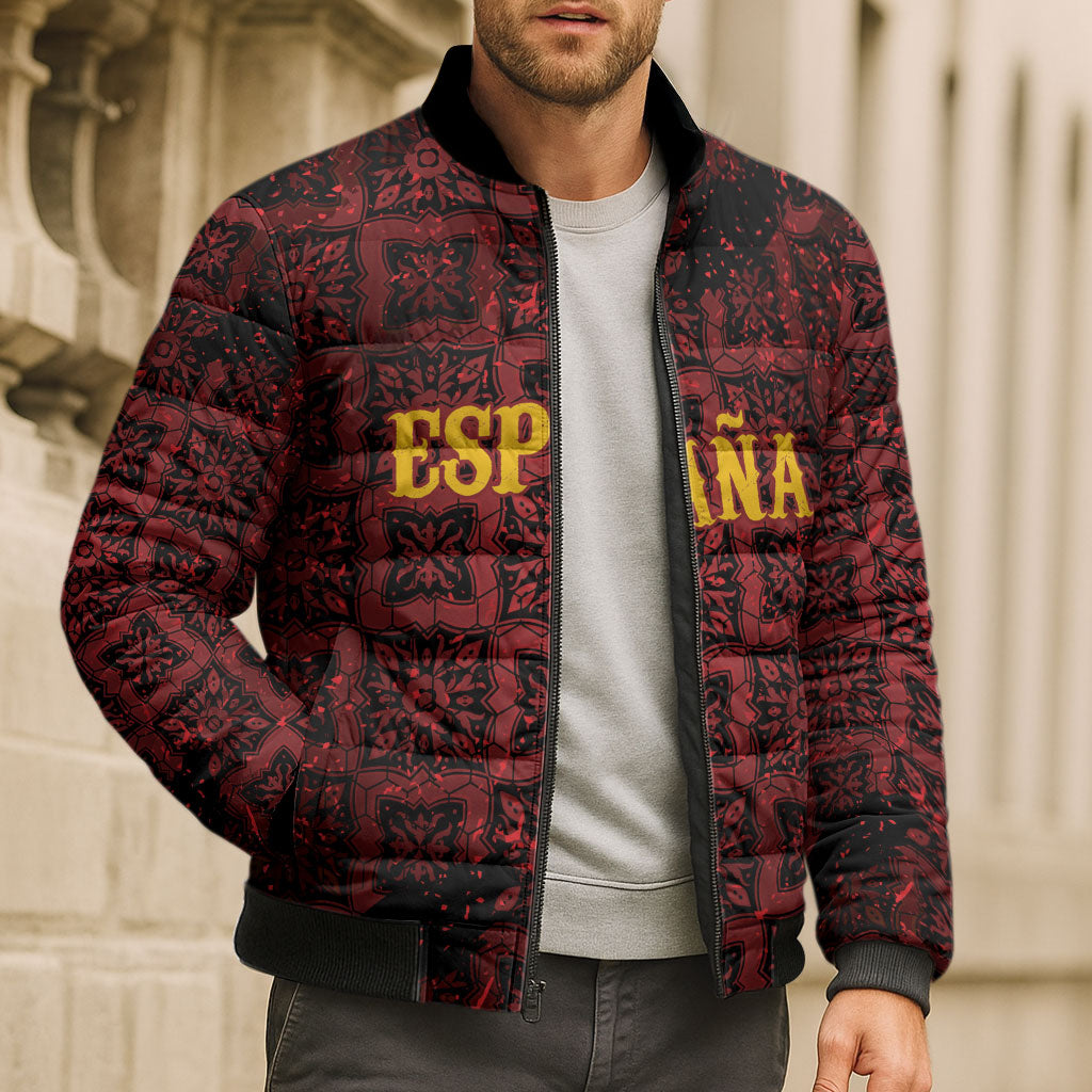 2026 Rugby Nations Series Custom Spain Bomber Puffer Jacket Los Leones Iberian XV Heritage