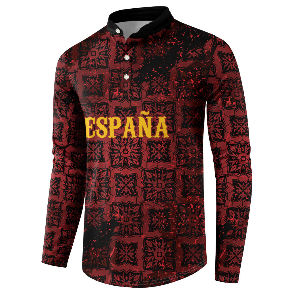 2026 Rugby Nations Series Custom Spain Button Sweatshirt Los Leones Iberian XV Heritage