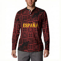 2026 Rugby Nations Series Custom Spain Button Sweatshirt Los Leones Iberian XV Heritage