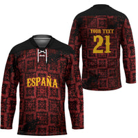 2026 Rugby Nations Series Custom Spain Hockey Jersey Los Leones Iberian XV Heritage
