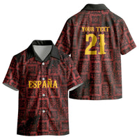 2026 Rugby Nations Series Custom Spain Kid Hawaiian Shirt Los Leones Iberian XV Heritage