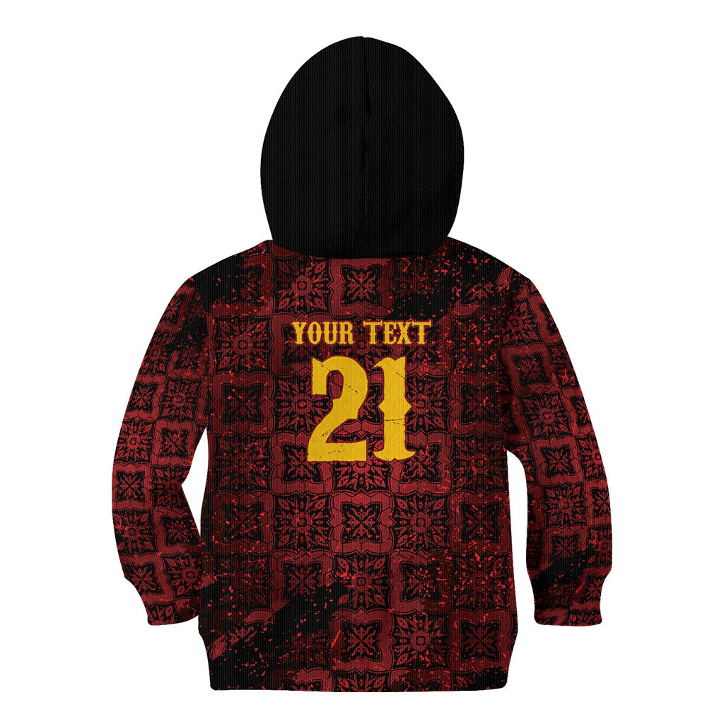 2026 Rugby Nations Series Custom Spain Kid Hoodie Los Leones Iberian XV Heritage