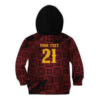 2026 Rugby Nations Series Custom Spain Kid Hoodie Los Leones Iberian XV Heritage