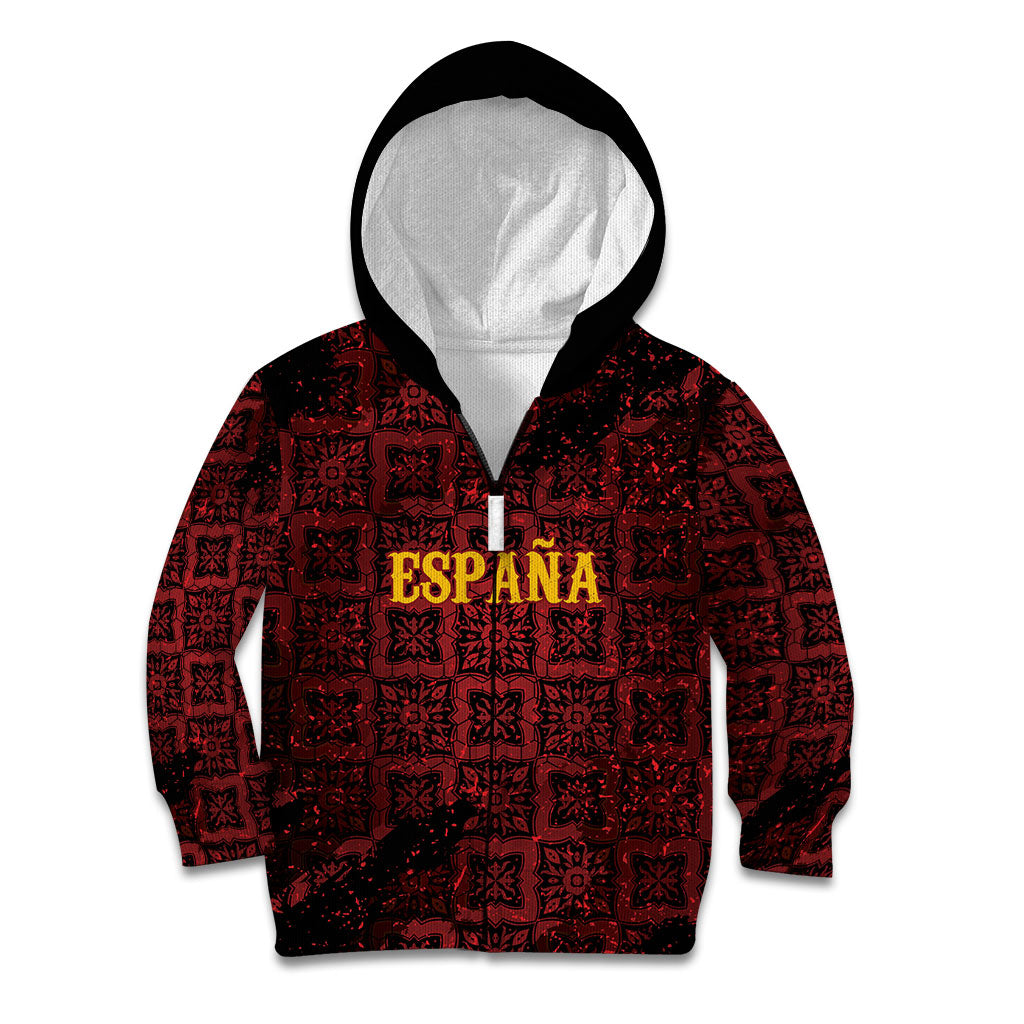 2026 Rugby Nations Series Custom Spain Kid Hoodie Los Leones Iberian XV Heritage