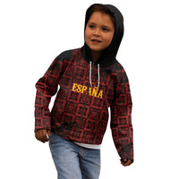 2026 Rugby Nations Series Custom Spain Kid Hoodie Los Leones Iberian XV Heritage