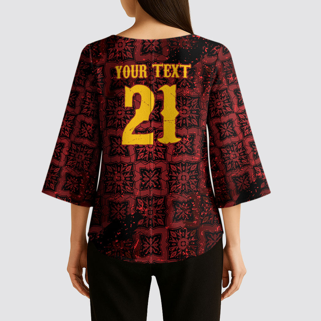 2026 Rugby Nations Series Custom Spain Kimono Sleeve Blouse Los Leones Iberian XV Heritage