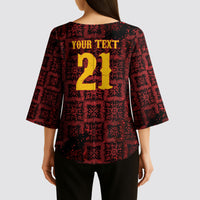 2026 Rugby Nations Series Custom Spain Kimono Sleeve Blouse Los Leones Iberian XV Heritage