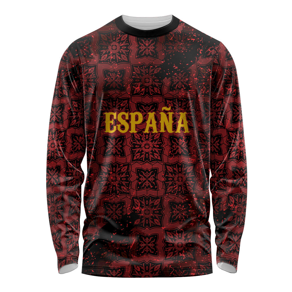 2026 Rugby Nations Series Custom Spain Long Sleeve Shirt Los Leones Iberian XV Heritage