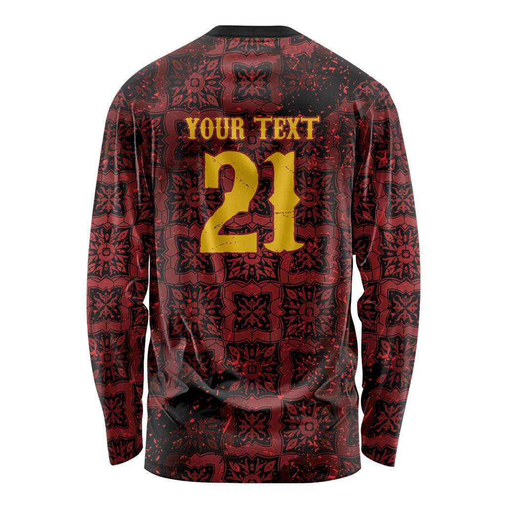 2026 Rugby Nations Series Custom Spain Long Sleeve Shirt Los Leones Iberian XV Heritage