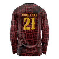 2026 Rugby Nations Series Custom Spain Long Sleeve Shirt Los Leones Iberian XV Heritage