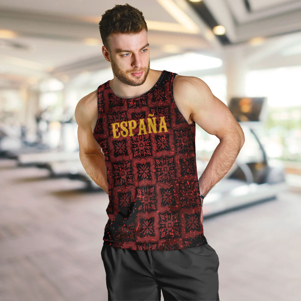 2026 Rugby Nations Series Custom Spain Men Tank Top Los Leones Iberian XV Heritage