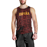 2026 Rugby Nations Series Custom Spain Men Tank Top Los Leones Iberian XV Heritage