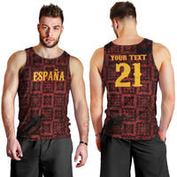2026 Rugby Nations Series Custom Spain Men Tank Top Los Leones Iberian XV Heritage