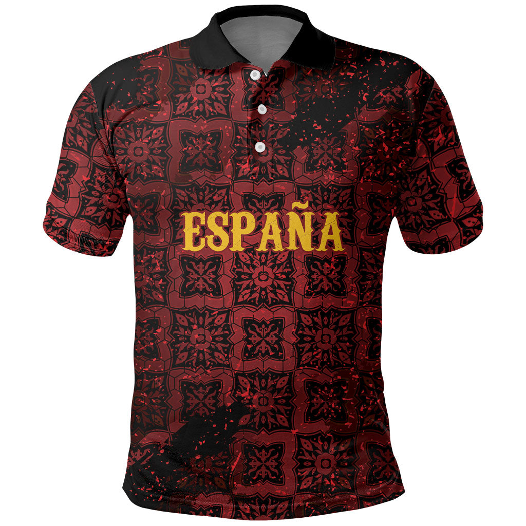2026 Rugby Nations Series Custom Spain Polo Shirt Los Leones Iberian XV Heritage