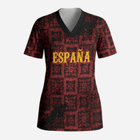 2026 Rugby Nations Series Custom Spain Scrub Top Los Leones Iberian XV Heritage