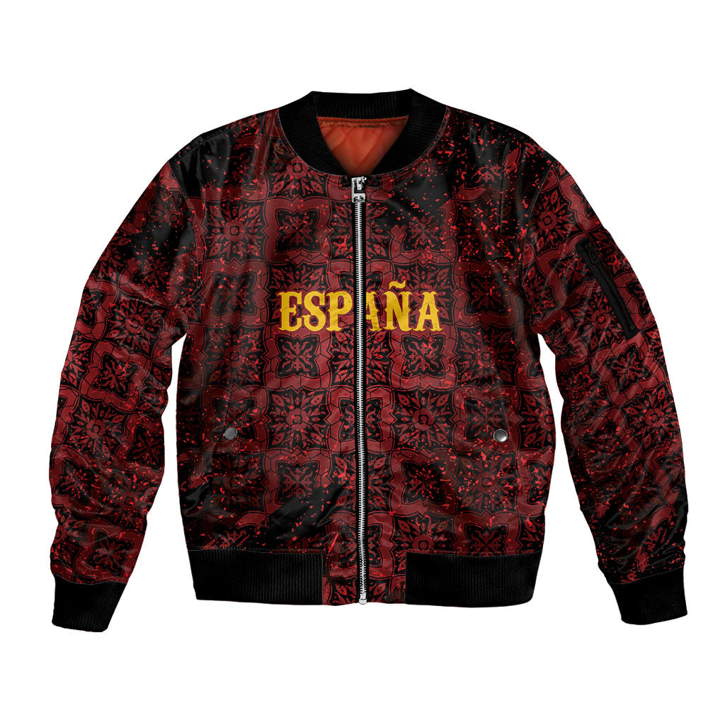 2026 Rugby Nations Series Custom Spain Sleeve Zip Bomber Jacket Los Leones Iberian XV Heritage