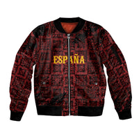 2026 Rugby Nations Series Custom Spain Sleeve Zip Bomber Jacket Los Leones Iberian XV Heritage