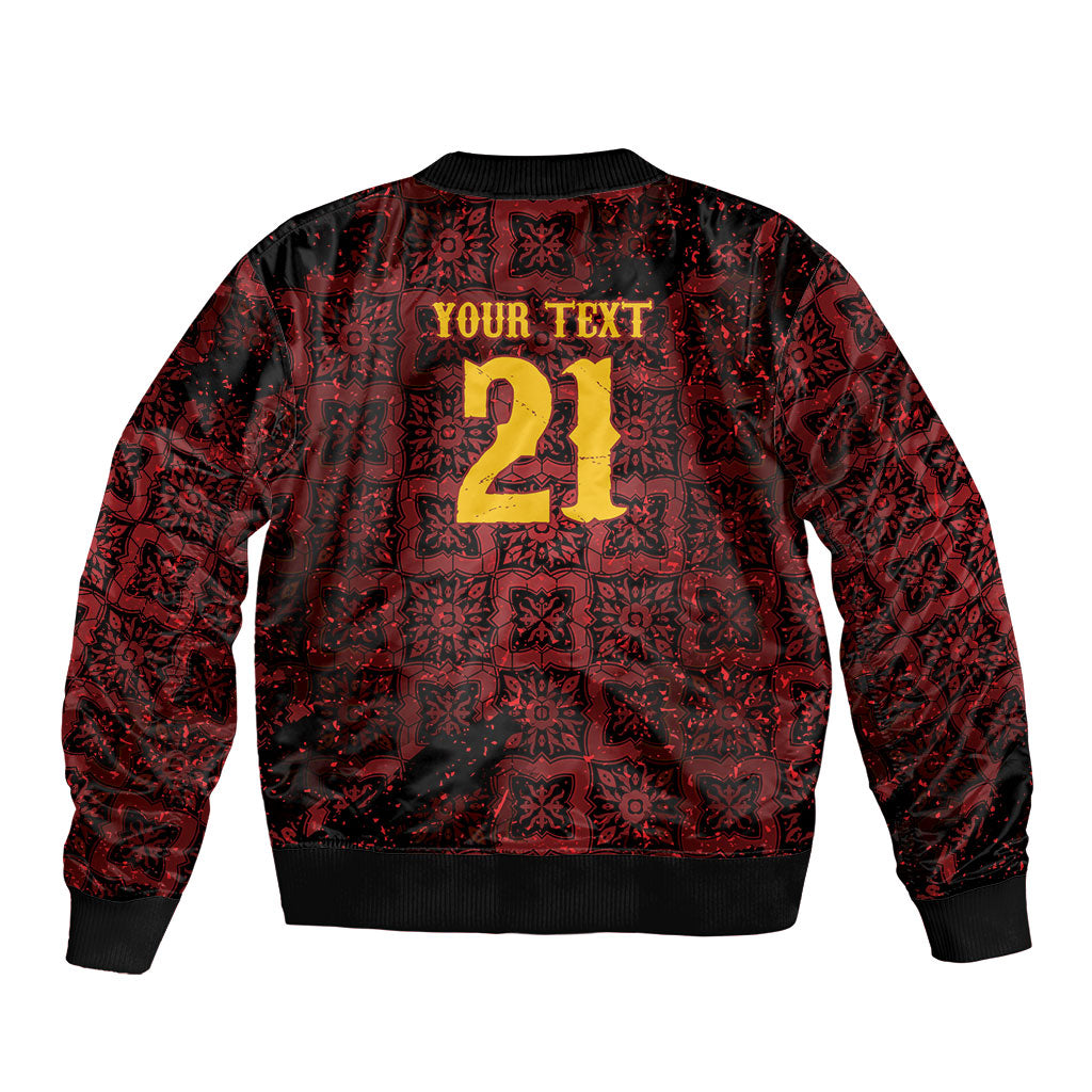 2026 Rugby Nations Series Custom Spain Sleeve Zip Bomber Jacket Los Leones Iberian XV Heritage