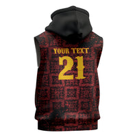 2026 Rugby Nations Series Custom Spain Sleeveless Hoodie Los Leones Iberian XV Heritage