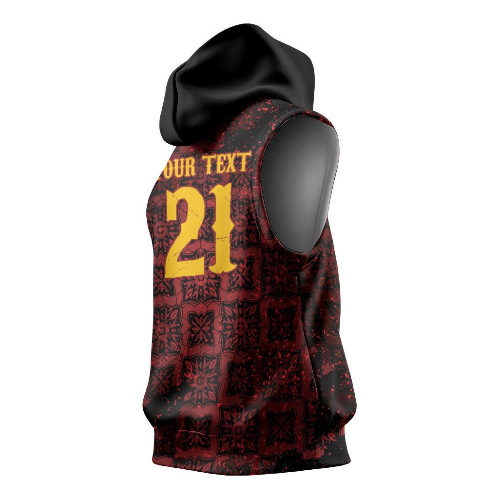 2026 Rugby Nations Series Custom Spain Sleeveless Hoodie Los Leones Iberian XV Heritage