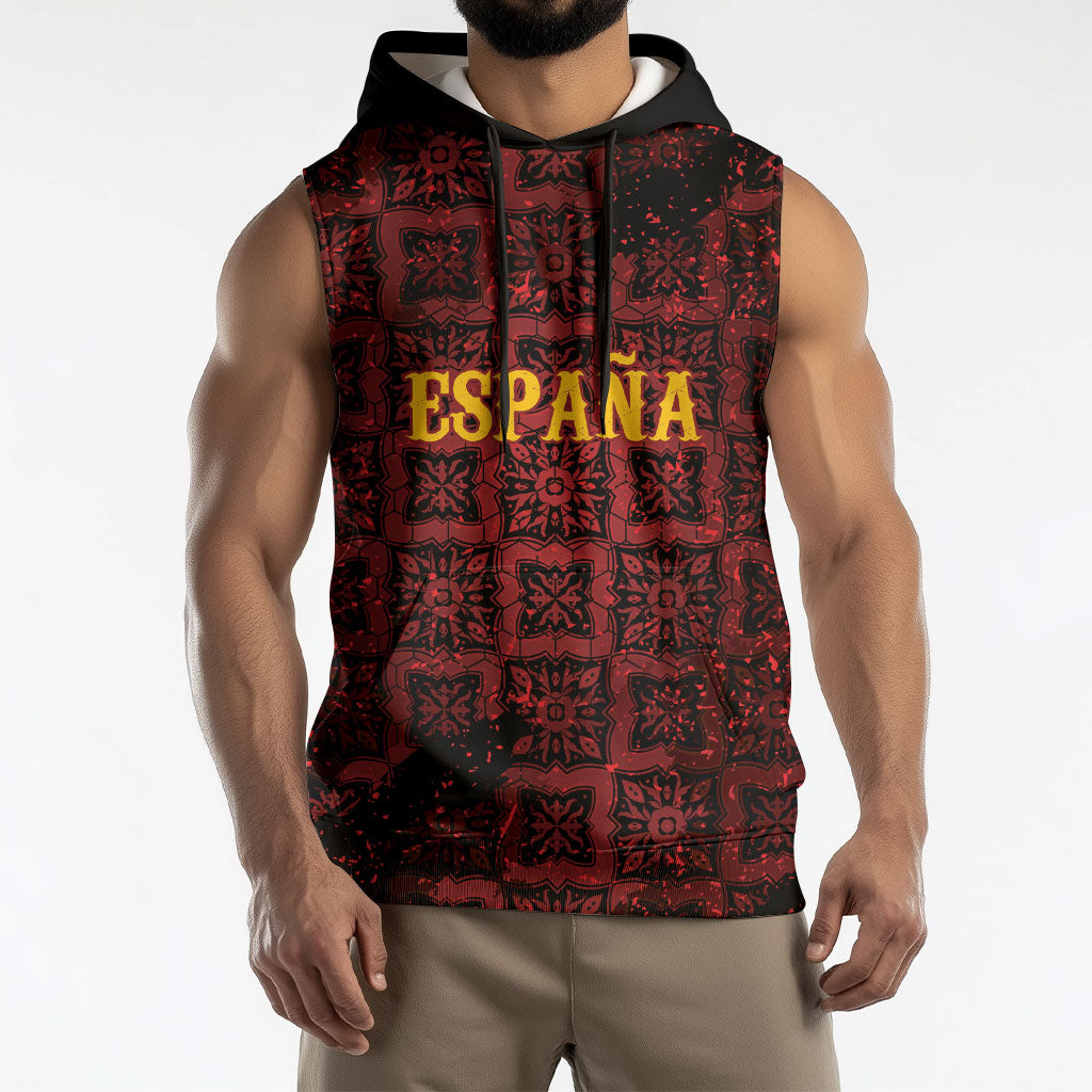 2026 Rugby Nations Series Custom Spain Sleeveless Hoodie Los Leones Iberian XV Heritage