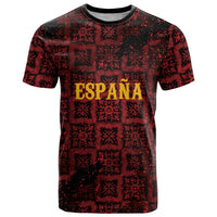 2026 Rugby Nations Series Custom Spain T Shirt Los Leones Iberian XV Heritage